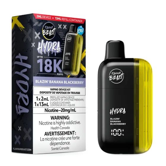 Flavour Beast Hydra 18K – Blazin Banana Blackberry Iced