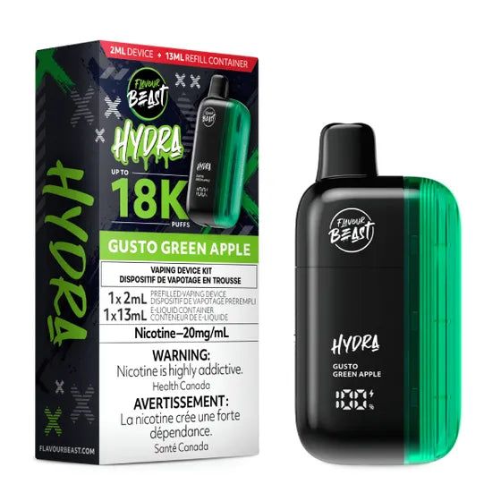 Flavour Beast Hydra 18K – Gusto Green Apple
